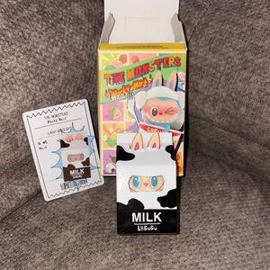 Pop Mart The Monsters Wacky Mart Milk Labubu collectible figure. Authentic